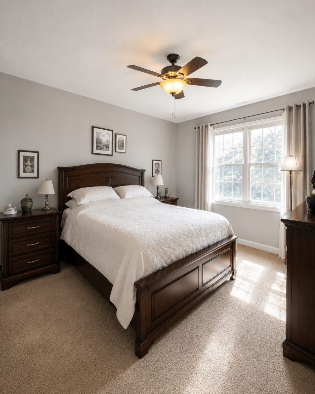 Refreshed Master Bedroom β after