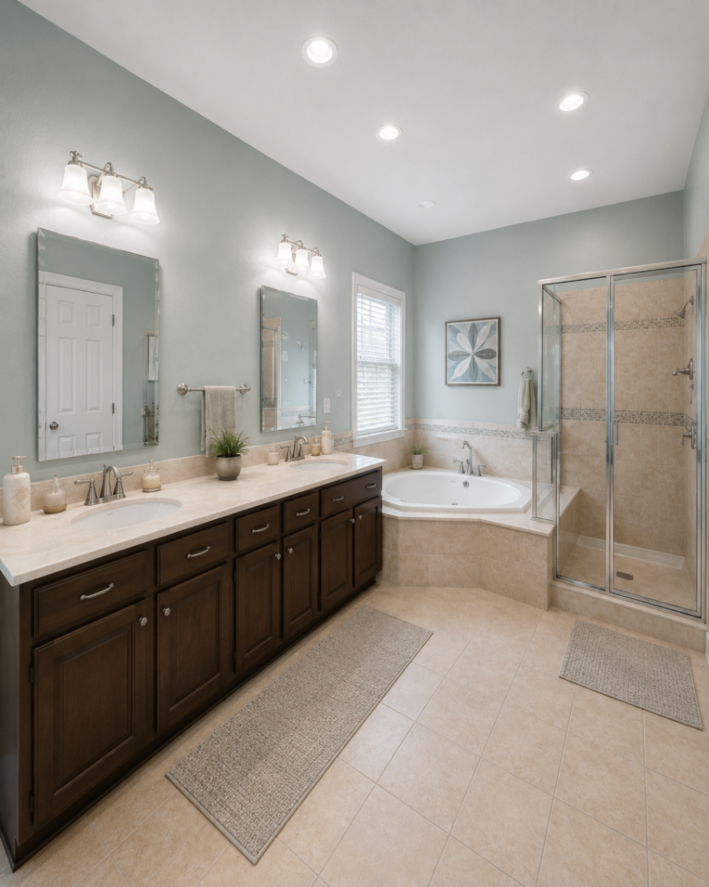 Spa-Style Master Bath Refresh β after