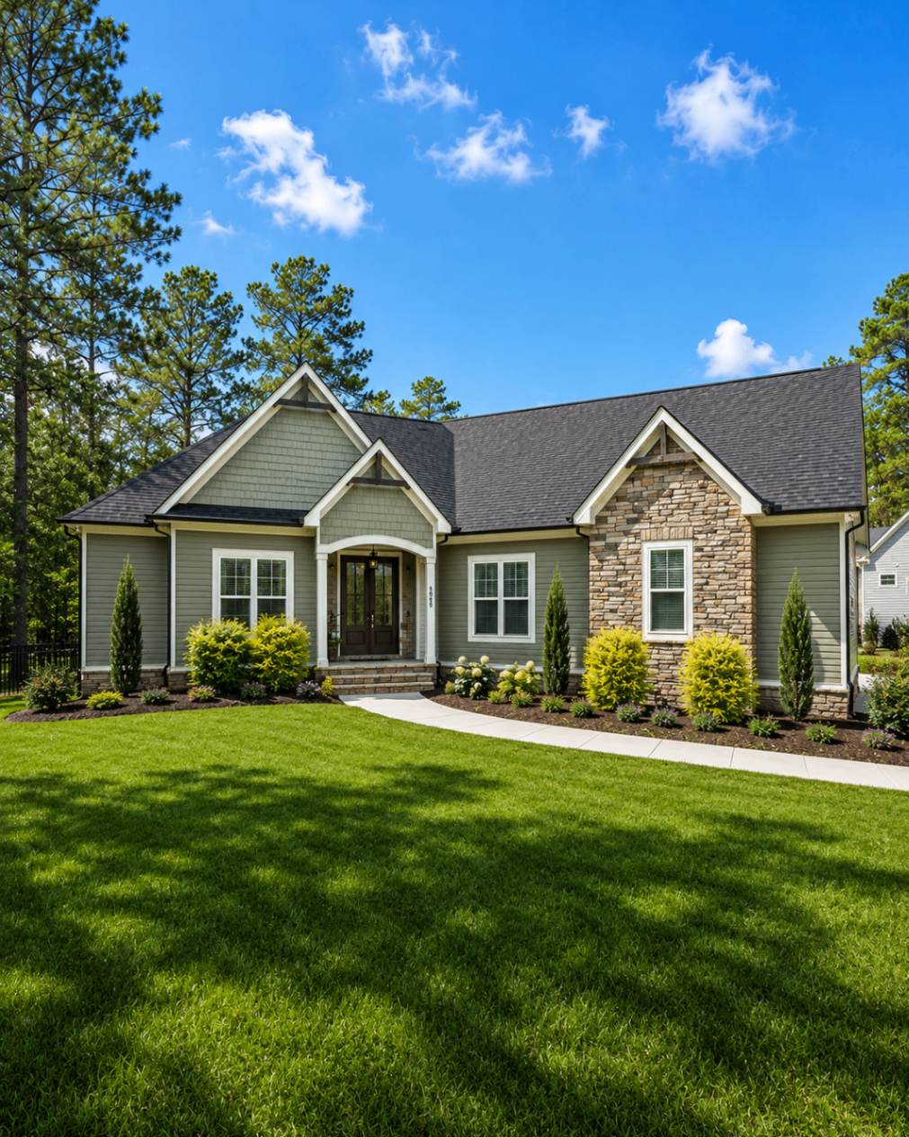 Craftsman Ranch in Sage Green β after